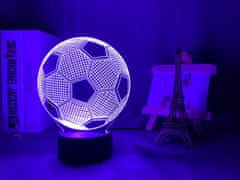 Luniks 3D noćna lampa s daljinskim upravljačem – Nogometna lopta