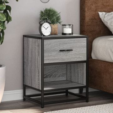 Vidaxl Noćni ormarići, set od 2, sivi hrast Sonoma, 40x31x50 cm
