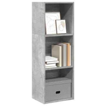 Vidaxl Polica za knjige betonsko-sive boje 40x30x114 cm