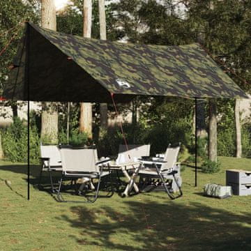 Vidaxl Kamuflažna kamperska cerada 462x306x211 cm Vodootporna