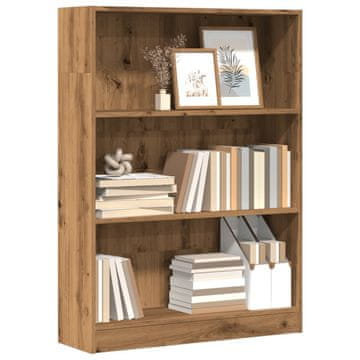 Vidaxl Polica, Artisan hrast, 80x24x109 cm, materijal na bazi drva