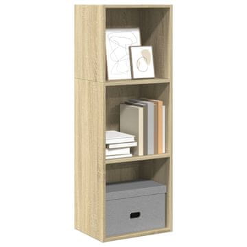 Vidaxl Polica za knjige, hrast Sonoma, 40x30x114 cm