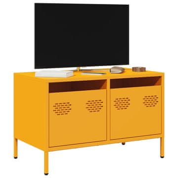 Vidaxl TV stalak boje senfa 68x39x43,5 cm hladno valjani čelik