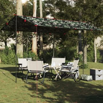 Vidaxl Kamuflažna kamperska cerada 406 x 306 cm Vodootporna