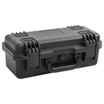 Vidaxl Kofer za zrakoplovni alat crni 46,5 x 21,5 x 17,5 cm PP