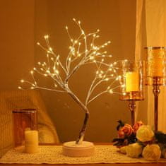 HOME & MARKER® LED bonsai lampa, svjetlosno drvo, dekorativna stolna svjetiljka, USB ili baterijsko napajanje | BLISSTREE