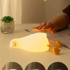 JOJOY® LED dječja noćna lampica u obliku patke, mekana silikonska svjetiljka s USB punjenjem | DUCKY