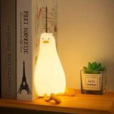 JOJOY® LED dječja noćna lampica u obliku patke, mekana silikonska svjetiljka s USB punjenjem | DUCKY