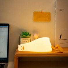 JOJOY® LED dječja noćna lampica u obliku patke, mekana silikonska svjetiljka s USB punjenjem | DUCKY
