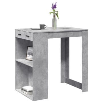 Vidaxl Barski stol Betonsko-sivi 102x70x103,5 cm
