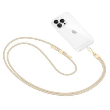 Tech-protect Crossbody Strap vezica za mobitel, bež/zlato