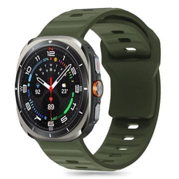 Tech-protect Silicone Line remen za Samsung Galaxy Watch Ultra 47mm, olive green