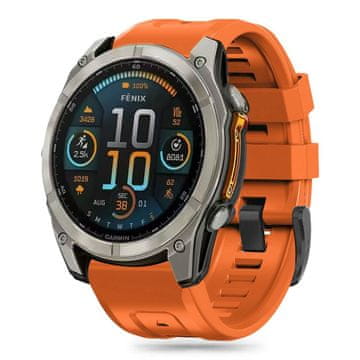 Tech-protect Silicone remen za Garmin Fenix 5x / 5x Plus / 6x / 6x Pro / 7x / 8 51mm, orange