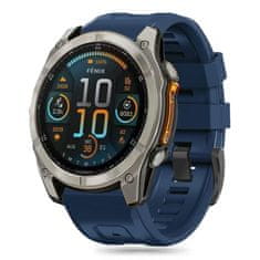 Tech-protect Silicone remen za Garmin Fenix 5x / 5x Plus / 6x / 6x Pro / 7x / 8 51mm, zavy blue