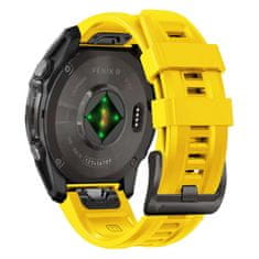 Tech-protect Silicone remen za Garmin Fenix 5 / 6 / 6 Pro / 7 / 8 47mm / E / 8 47mm, yellow