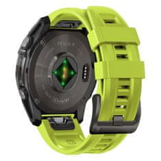 Tech-protect Silicone remen za Garmin Fenix 5x / 5x Plus / 6x / 6x Pro / 7x / 8 51mm, lime