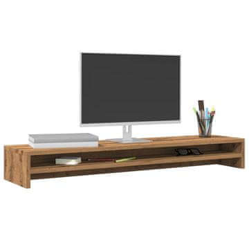 Vidaxl Stalak za monitor, Artisan hrast, 100x24x13 cm
