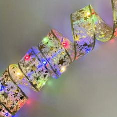 HOME & MARKER® Zlatna LED božićna vrpca 5 m, vodootporna, svjetleća dekoracija za unutarnju i vanjsku upotrebu | SHINESTRAP