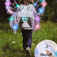 JOJOY® LED svjetleća krila za djecu, pravljična kostimska krila za maškare i zabavu 88x56,5x10 cm | SPARKYWINGS
