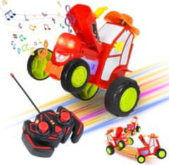 JOJOY® RC auto na daljinsko upravljanje za djecu, skakajući kaskaderski autić s glazbom i svjetlima 21x16x13 cm | JUMPICAR