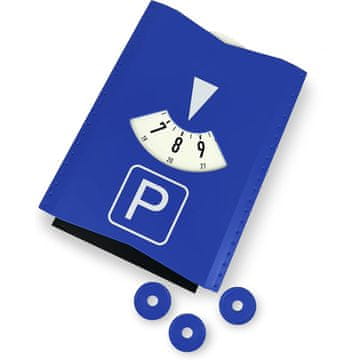 Netscroll Parkirni sat na baterije, točan prikaz vremena dolaska, jednostavno upravljanje, kompaktan i lagan, ParkTimer