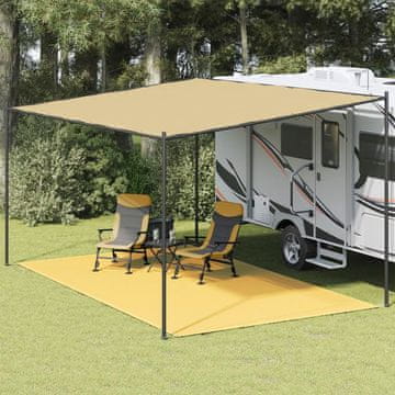 Vidaxl Prostirka za šator 300 x 500 cm bež