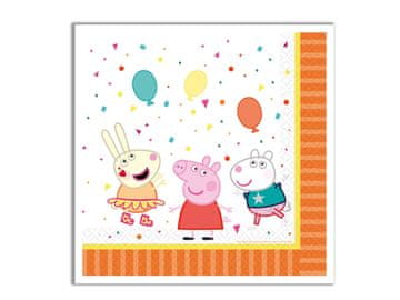Peppa Pig Papirnati ubrusi Prase Peppa 33x33cm 16 komada