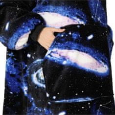 VIVVA® Topli pulover i deka s rukavima za djecu i odrasle, oversized | HOODZIE, svemir