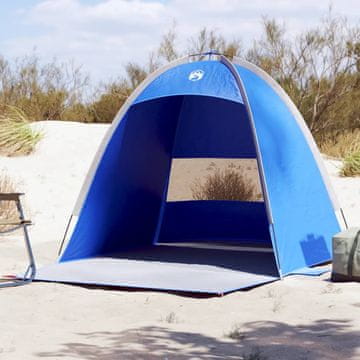 Vidaxl Šator za plažu za 3 osobe, azurni, vodootporni
