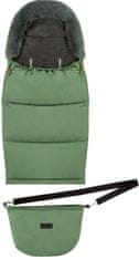 MoMi SARDI 2u1 vreća za spavanje, izolirana, vodootporna, odvojivo krzno, patentni zatvarač, otvori za pojaseve, torba, zelena (MOMI-DOD-SARDI-GREEN)