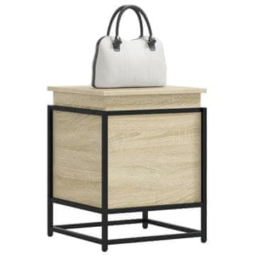 Vidaxl Komoda s poklopcem, hrast sonoma, 40x40x51,5 cm