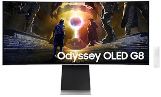 Samsung Odyssey G8 G85SD monitor, WQHD, 34, OLED (LS34DG850SUXDU)