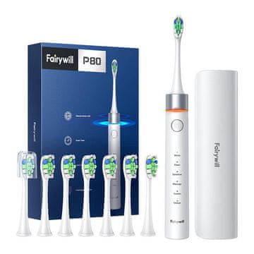 FairyWill FW-P80 zvučna četkica za zube s kućištem, bijela
