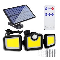 MG LS6 solarna svjetiljka 140 LED 74W, crno