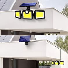 MG LS6 solarna svjetiljka 140 LED 74W, crno