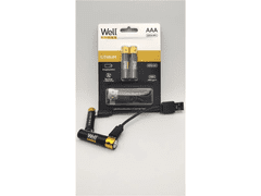 Well Punjiva baterija R03(AAA) Li-Ion, 400mAh, 1.5V, USB-C