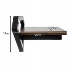 Ruhhy Univerzalna MDF ukrasna viseća zidna polica 20cm