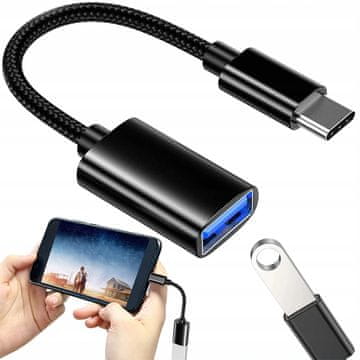 Verkgroup Adapter USB C na USB 3.0 OTG 11cm crni