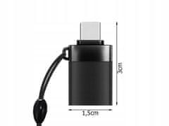Verkgroup Adapter usb c na USB 3.0 OTG Black