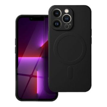 SILIKONSKA Mag Cover s MagSafeom za iPhone 17 Pro, crna