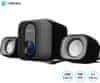 Natec Pug 2.1 Stereo zvučnici za računalo, Plug&amp;Play, USB-A, LED
