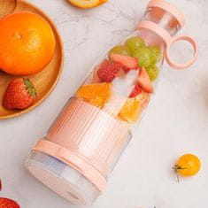 HOME & MARKER® Blender za smoothie i sokove, prijenosni USB blender za miksanje | JUCIFY, roza