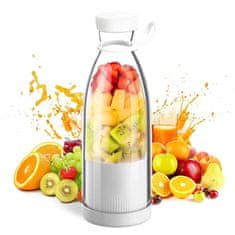 HOME & MARKER® Blender za smoothie i sokove, prijenosni USB blender za miksanje | JUCIFY, bijela