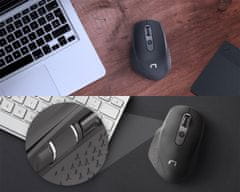 Natec Falcon bežični miš, 3200DPI, ergonomski, bočni klizač
