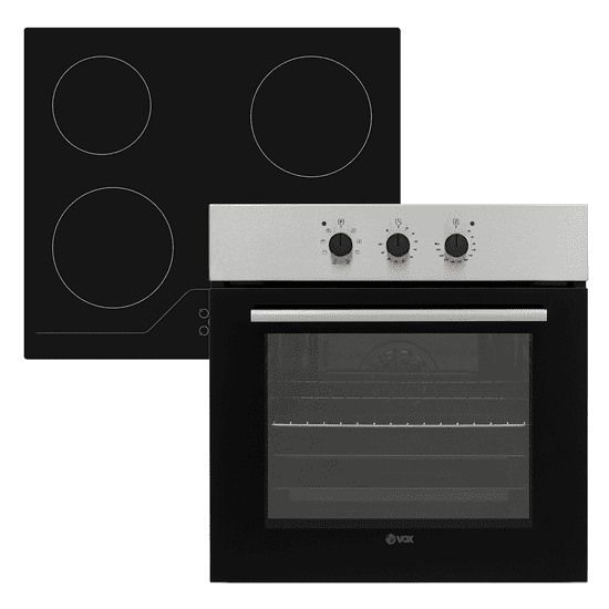 VOX electronics 2110 400 B ugradbeni set, ploča za kuhanje + pećnica