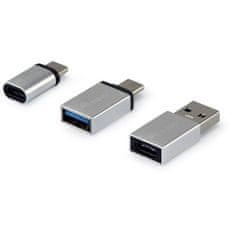 Equip 3-dijelni komplet USB-C OTG adaptera (3-pack)