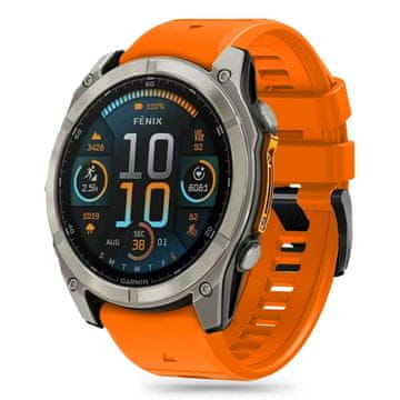 Tech-protect Silicone Line remen za Garmin Fenix 5x / 5x Plus / 6x / 6x Pro / 7x / 8 51mm, orange