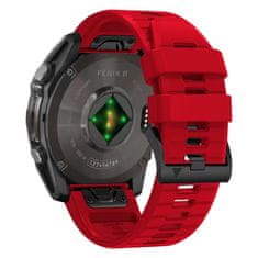 Tech-protect Silicone Line remen za Garmin Fenix 5x / 5x Plus / 6x / 6x Pro / 7x / 8 51mm, red