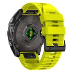 Tech-protect Silicone Line remen za Garmin Fenix 5 / 6 / 6 Pro / 7 / 8 47mm / E, lime