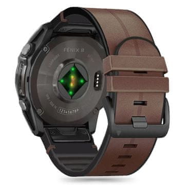 Tech-protect Silicone Pu remen za Garmin Fenix 5x / 5x Plus / 6x / 6x Pro / 7x / 8 51mm, brown
